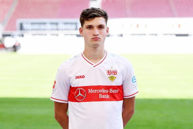 FUSSBALL 1. BUNDESLIGA SAISON 2020 2021 10.08.2020 Fototermin beim VfB Stuttgart Mateo Klimowicz; VfB Stuttgart