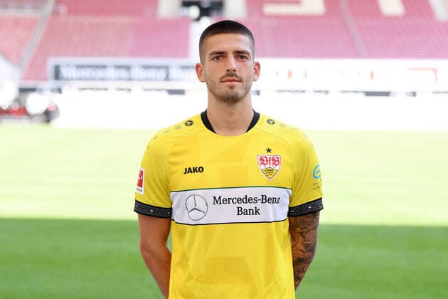 FUSSBALL 1. BUNDESLIGA SAISON 2020 2021 10.08.2020 Fototermin beim VfB Stuttgart Torwart Fabian Bredlow; VfB Stuttgart