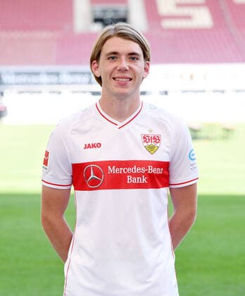 FUSSBALL 1. BUNDESLIGA SAISON 2020 2021 10.08.2020 Fototermin beim VfB Stuttgart Luca Mack; VfB Stuttgart