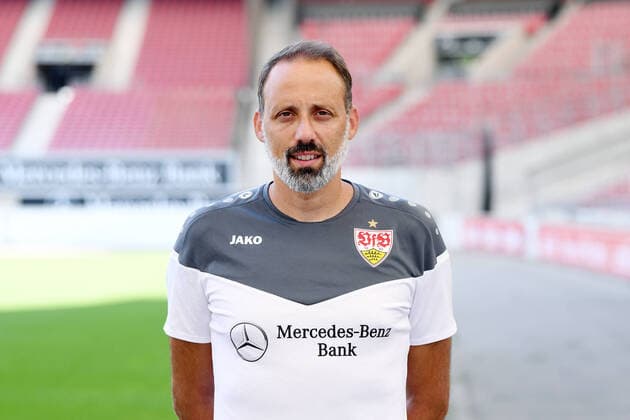 FUSSBALL 1. BUNDESLIGA SAISON 2020 2021 10.08.2020 Fototermin beim VfB Stuttgart Trainer Pellegrino Matarazzo; VfB Stuttgart