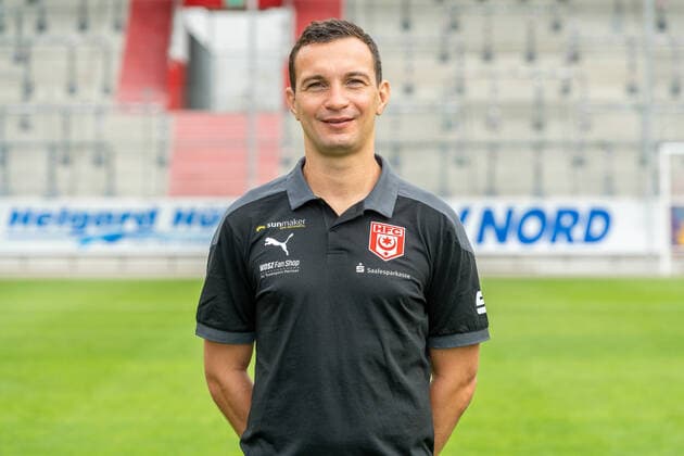Daniel Ziebig (Co-Trainer, HFC); HFC Hallescher Fussballclub e.V; 3.Liga, Porträttermin 2020 2021, Halle Saale Sachsen-Anhalt Deutschland