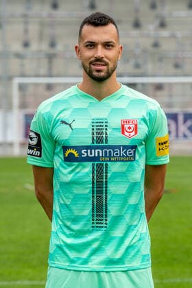 Kai Eisele (Torwart, HFC); HFC Hallescher Fussballclub e.V; 3.Liga, Porträttermin 2020 2021, Halle Saale Sachsen-Anhalt Deutschland