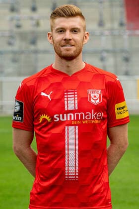 Mathias Fetsch (HFC); HFC Hallescher Fussballclub e.V; 3.Liga, Porträttermin 2020 2021, Halle Saale Sachsen-Anhalt Deutschland