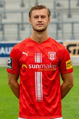 Nick Galle (HFC); HFC Hallescher Fussballclub e.V; 3.Liga, Porträttermin 2020 2021, Halle Saale Sachsen-Anhalt Deutschland