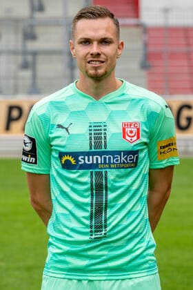 Tom Müller (Torwart, HFC); HFC Hallescher Fussballclub e.V; 3.Liga, Porträttermin 2020 2021, Halle Saale Sachsen-Anhalt Deutschland