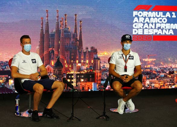 Motorsports: FIA Formula One World Championship, WM, Weltmeisterschaft 2020, Grand Prix of Spain Motorsports: FIA Formula One World Championship 2020, Grand Prix of Spain, 26 Daniil Kvyat (RUS, Scuderia AlphaTauri Honda), 10 Pierre Gasly (FRA, Scuderia AlphaTauri Honda),