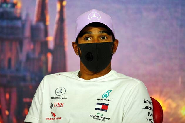 Motorsports: FIA Formula One World Championship, WM, Weltmeisterschaft 2020, Grand Prix of Spain Motorsports: FIA Formula One World Championship 2020, Grand Prix of Spain, 44 Lewis Hamilton (GBR, Mercedes-AMG Petronas Formula One Team),