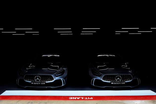 Motorsports: FIA Formula One World Championship, WM, Weltmeisterschaft 2020, Grand Prix of Spain Motorsports: FIA Formula One World Championship 2020, Grand Prix of Spain, F1 Safety Car, Mercedes-AMG GT R