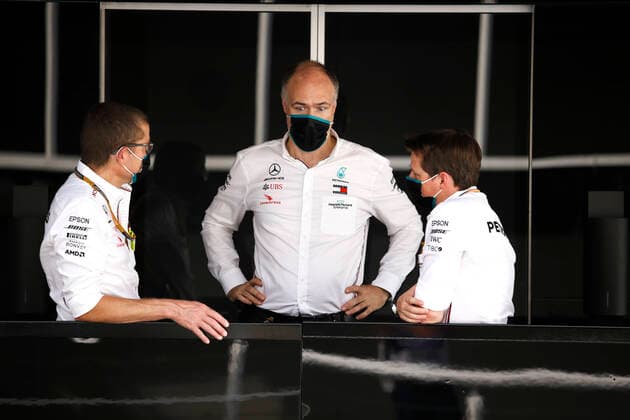 Motorsports: FIA Formula One World Championship, WM, Weltmeisterschaft 2020, Grand Prix of Spain, Simon Cole (GBR, Mercedes-AMG Petronas Formula One Team), Evan Short (GBR, Mercedes-AMG Petronas Formula One Team), Barcelona Spain