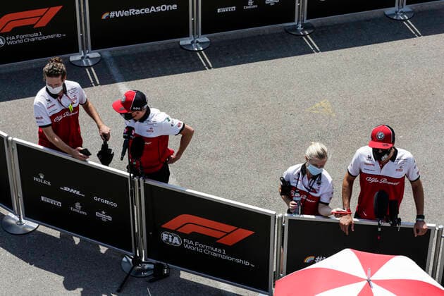 Motorsports: FIA Formula One World Championship, WM, Weltmeisterschaft 2020, Grand Prix of Spain, 7 Kimi Raikkonen (FIN, Alfa Romeo Racing ORLEN), 99 Antonio Giovinazzi (ITA, Alfa Romeo Racing ORLEN), Barcelona Spain