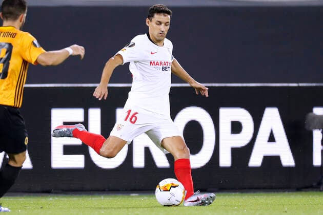 NAVAS Jesus Kapitaen Team Sevilla FC Finals 2020 EUROPA LEAGUE Viertelfinale Wanderers FC - Sevilla FC 0:1 in Duisburg am 11. August 2020 UEFA CL regulations prohibit any use of photographs as image sequences and or quasi-video