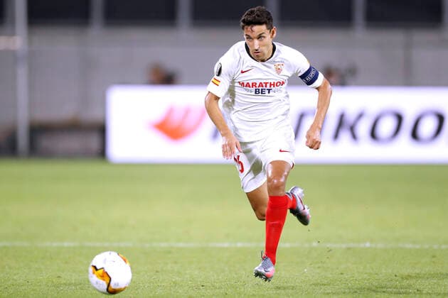 NAVAS Jesus Team Sevilla FC Finals 2020 EUROPA LEAGUE Viertelfinale Wanderers FC - Sevilla FC 0:1 in Duisburg am 11. August 2020 UEFA CL regulations prohibit any use of photographs as image sequences and or quasi-video
