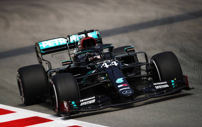 Motorsports: FIA Formula One World Championship, WM, Weltmeisterschaft 2020, Grand Prix of Spain Motorsports: FIA Formula One World Championship 2020, Grand Prix of Spain, 44 Lewis Hamilton (GBR, Mercedes-AMG Petronas Formula One Team),