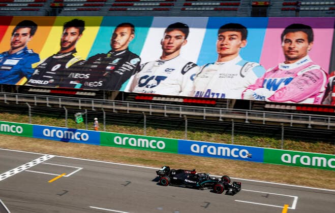 Motorsports: FIA Formula One World Championship, WM, Weltmeisterschaft 2020, Grand Prix of Spain, 44 Lewis Hamilton (GBR, Mercedes-AMG Petronas Formula One Team), Barcelona Spain