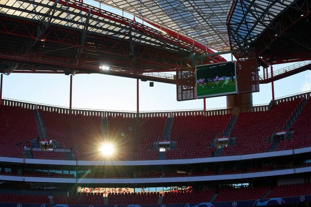 FC BAYERN MUENCHEN - FC Barcelona, Barca 8-2 , Football UEFA Champions League Lisbon, Lissabon, Portugal, 14th August 2020. Estadio da Luz de Benfica football stadium in the quarterfinal UEFA Champions League match final tournament FC BAYERN MUENCHEN - FC BARCELONA 8-2 in Season 2019 2020, FCB, Munich, Barca Photographer: Peter Schatz Pool - UEFA REGULATIONS PROHIBIT ANY USE OF PHOTOGRAPHS as IMAGE SEQUENCES and or QUASI-VIDEO - National and international News-Agencies OUT Editorial Use ONLY Lisbon Estadio da Luz de Benfica Portugal