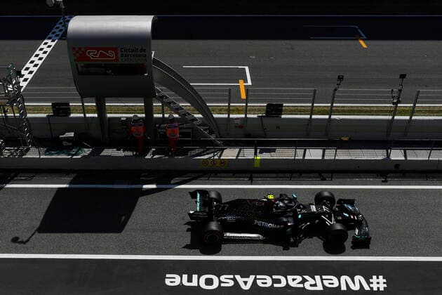 Motorsports: FIA Formula One World Championship, WM, Weltmeisterschaft 2020, Grand Prix of Spain Motorsports: FIA Formula One World Championship 2020, Grand Prix of Spain, 77 Valtteri Bottas (FIN, Mercedes-AMG Petronas Formula One Team),
