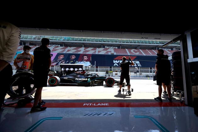 Motorsports: FIA Formula One World Championship, WM, Weltmeisterschaft 2020, Grand Prix of Spain Motorsports: FIA Formula One World Championship 2020, Grand Prix of Spain, 44 Lewis Hamilton (GBR, Mercedes-AMG Petronas Formula One Team),