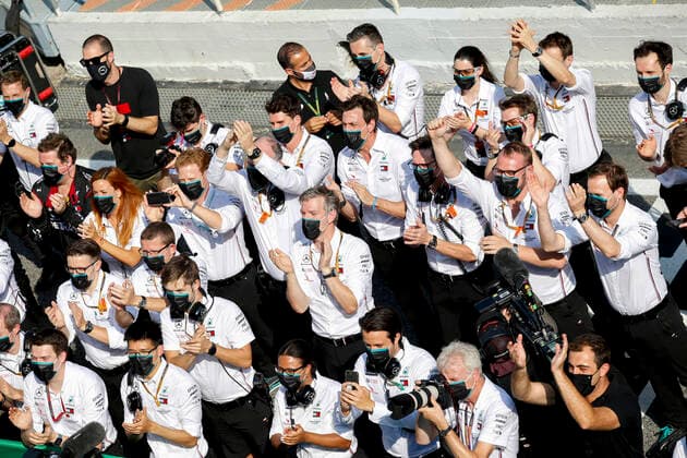 Motorsports: FIA Formula One World Championship, WM, Weltmeisterschaft 2020, Grand Prix of Spain, Mercedes-AMG Petronas Formula One Team Barcelona Spain