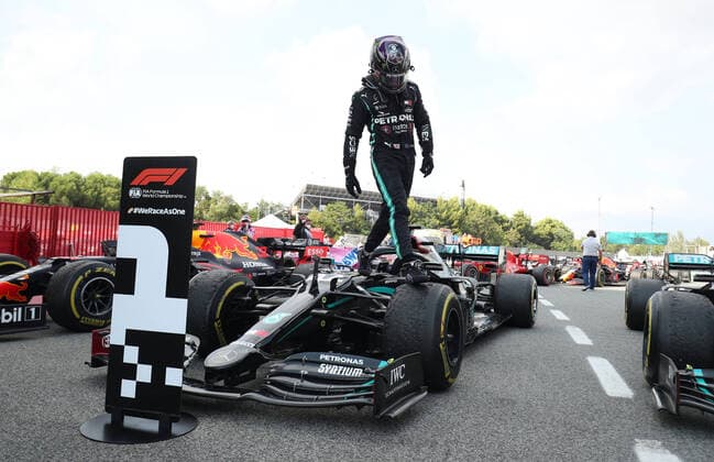 Motorsports: FIA Formula One World Championship, WM, Weltmeisterschaft 2020, Grand Prix of Spain Motorsports: FIA Formula One World Championship 2020, Grand Prix of Spain, 44 Lewis Hamilton (GBR, Mercedes-AMG Petronas Formula One Team),