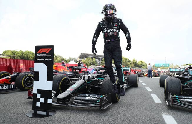 Motorsports: FIA Formula One World Championship, WM, Weltmeisterschaft 2020, Grand Prix of Spain Motorsports: FIA Formula One World Championship 2020, Grand Prix of Spain, 44 Lewis Hamilton (GBR, Mercedes-AMG Petronas Formula One Team),