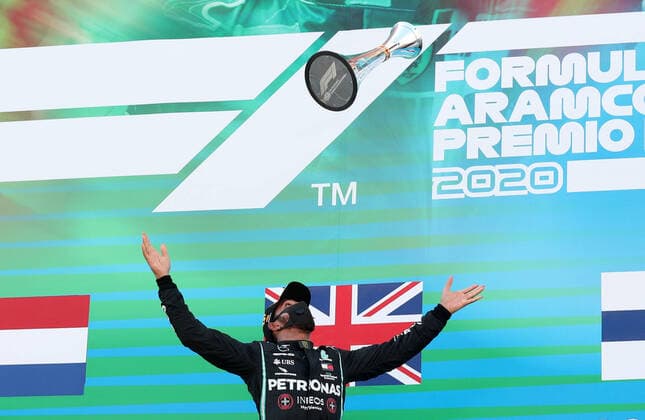 Motorsports: FIA Formula One World Championship, WM, Weltmeisterschaft 2020, Grand Prix of Spain Motorsports: FIA Formula One World Championship 2020, Grand Prix of Spain, 44 Lewis Hamilton (GBR, Mercedes-AMG Petronas Formula One Team),