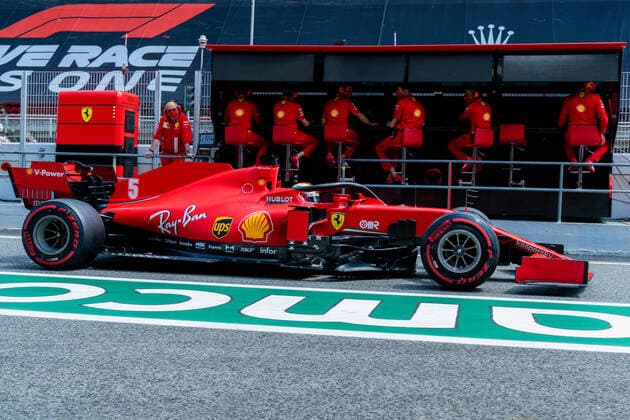 Motorsports: FIA Formula One World Championship, WM, Weltmeisterschaft 2020, Grand Prix of Spain Motorsports: FIA Formula One World Championship 2020, Grand Prix of Spain, 5 Sebastian Vettel (GER, Scuderia Ferrari Mission Winnow),