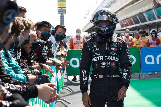 Motorsports: FIA Formula One World Championship, WM, Weltmeisterschaft 2020, Grand Prix of Spain Motorsports: FIA Formula One World Championship 2020, Grand Prix of Spain, 44 Lewis Hamilton (GBR, Mercedes-AMG Petronas Formula One Team),