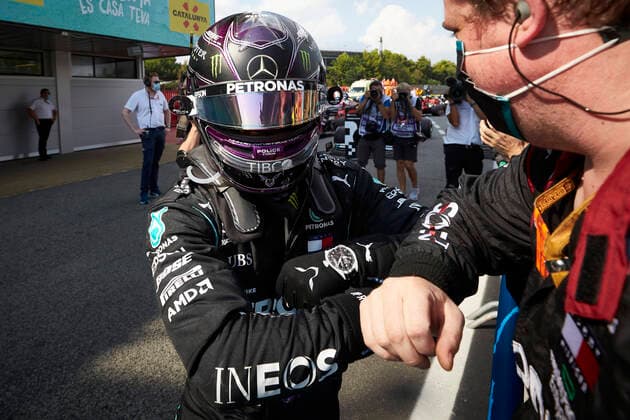 Motorsports: FIA Formula One World Championship, WM, Weltmeisterschaft 2020, Grand Prix of Spain Motorsports: FIA Formula One World Championship 2020, Grand Prix of Spain, 44 Lewis Hamilton (GBR, Mercedes-AMG Petronas Formula One Team),
