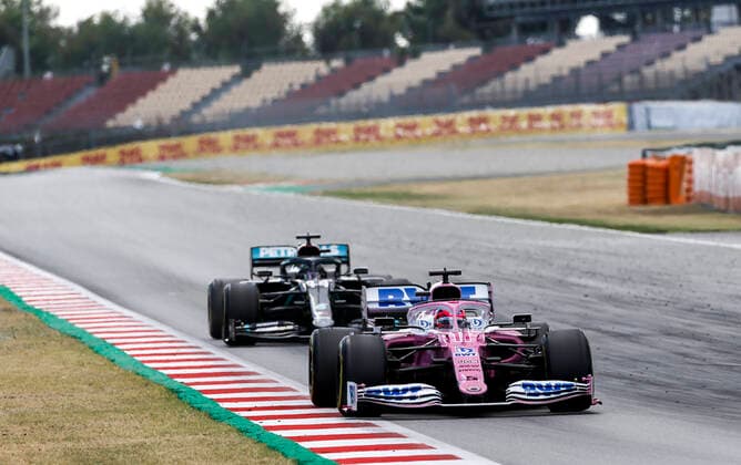 Motorsports: FIA Formula One World Championship, WM, Weltmeisterschaft 2020, Grand Prix of Spain, 11 Sergio Perez (MEX, BWT Racing Point F1 Team), Barcelona Spain