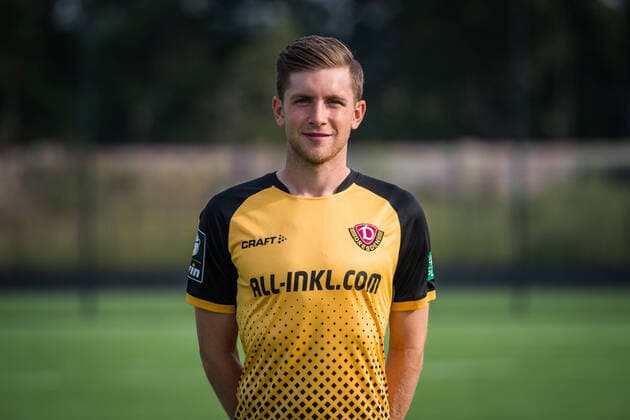 Patrick Weihrauch; Porträtfotos der SG Dynamo Dresden; Fußball, Fussball, 3. Liga, Saison 2020 2021, Kopf, Kopffoto, Porträt, Portrait, AOK Plus Walter-Fritzsch-Akademie Dresden; 14. August 2020;