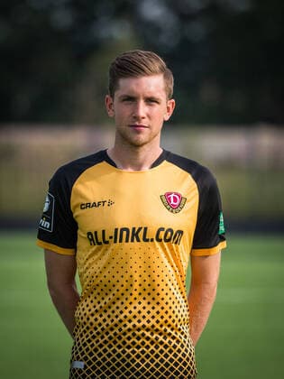 Patrick Weihrauch; Porträtfotos der SG Dynamo Dresden; Fußball, Fussball, 3. Liga, Saison 2020 2021, Kopf, Kopffoto, Porträt, Portrait, AOK Plus Walter-Fritzsch-Akademie Dresden; 14. August 2020;