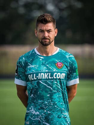 Torwart Patrick Wiegers; Porträtfotos der SG Dynamo Dresden; Fußball, Fussball, 3. Liga, Saison 2020 2021, Kopf, Kopffoto, Porträt, Portrait, AOK Plus Walter-Fritzsch-Akademie Dresden; 14. August 2020;