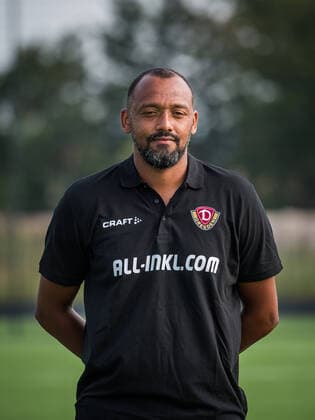 David Yelldell (Torwarttrainer); Porträtfotos der SG Dynamo Dresden; Fußball, Fussball, 3. Liga, Saison 2020 2021, Kopf, Kopffoto, Porträt, Portrait, AOK Plus Walter-Fritzsch-Akademie Dresden; 14. August 2020;