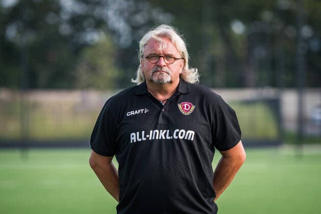 Heiko Scholz (Co-Trainer); Porträtfotos der SG Dynamo Dresden; Fußball, Fussball, 3. Liga, Saison 2020 2021, Kopf, Kopffoto, Porträt, Portrait, AOK Plus Walter-Fritzsch-Akademie Dresden; 14. August 2020;