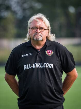 Heiko Scholz (Co-Trainer); Porträtfotos der SG Dynamo Dresden; Fußball, Fussball, 3. Liga, Saison 2020 2021, Kopf, Kopffoto, Porträt, Portrait, AOK Plus Walter-Fritzsch-Akademie Dresden; 14. August 2020;