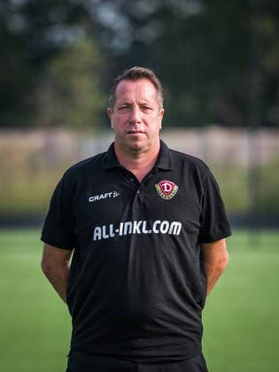 Markus Kauczinski (Cheftrainer); Porträtfotos der SG Dynamo Dresden; Fußball, Fussball, 3. Liga, Saison 2020 2021, Kopf, Kopffoto, Porträt, Portrait, AOK Plus Walter-Fritzsch-Akademie Dresden; 14. August 2020;