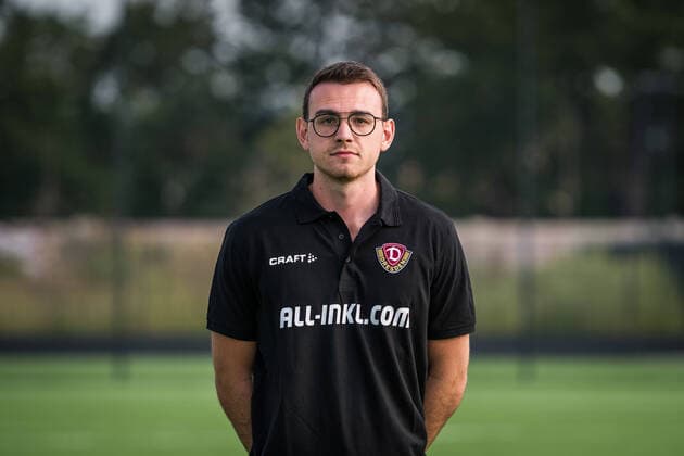 Maximilian Hahn (Videoanalyst); Porträtfotos der SG Dynamo Dresden; Fußball, Fussball, 3. Liga, Saison 2020 2021, Kopf, Kopffoto, Porträt, Portrait, AOK Plus Walter-Fritzsch-Akademie Dresden; 14. August 2020;