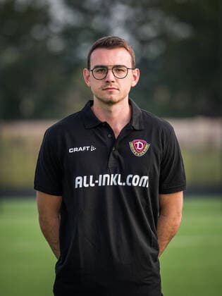 Maximilian Hahn (Videoanalyst); Porträtfotos der SG Dynamo Dresden; Fußball, Fussball, 3. Liga, Saison 2020 2021, Kopf, Kopffoto, Porträt, Portrait, AOK Plus Walter-Fritzsch-Akademie Dresden; 14. August 2020;