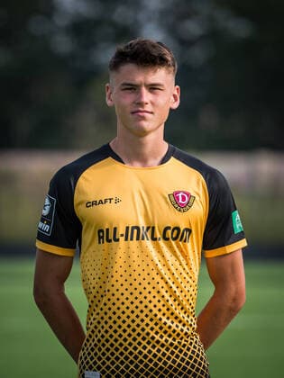 Maximilian Großer (Grosser); Porträtfotos der SG Dynamo Dresden; Fußball, Fussball, 3. Liga, Saison 2020 2021, Kopf, Kopffoto, Porträt, Portrait, AOK Plus Walter-Fritzsch-Akademie Dresden; 14. August 2020;