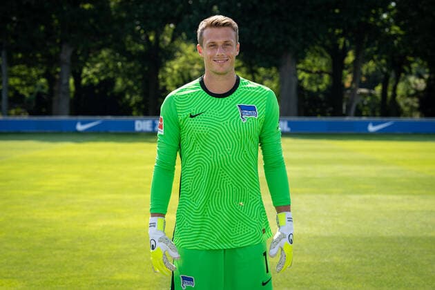 Fussball Berlin 17.08.2020 Saison 2020 2021 1. BL DFL Hertha BSC Berlin Porträttermin 2020 2021 Alexander Schwolow (Hertha BSC, TW, No.01)