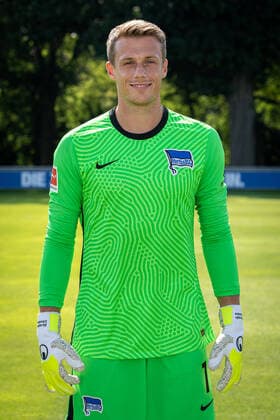 Fussball Berlin 17.08.2020 Saison 2020 2021 1. BL DFL Hertha BSC Berlin Porträttermin 2020 2021 Alexander Schwolow (Hertha BSC, TW, No.01)