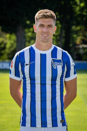 Fussball Berlin 17.08.2020 Saison 2020 2021 1. BL DFL Hertha BSC Berlin Porträttermin 2020 2021 Krzysztof Piatek (Hertha BSC, No.07)
