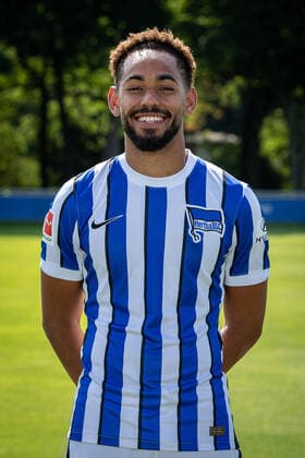 Fussball Berlin 17.08.2020 Saison 2020 2021 1. BL DFL Hertha BSC Berlin Porträttermin 2020 2021 Matheus Cunha (Hertha BSC, No.09)