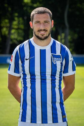 FIFA Fußball WM 2022, Porträts, Nationalspieler Australien Fussball Berlin 17.08.2020 Saison 2020 2021 1. BL DFL Hertha BSC Berlin Porträttermin 2020 2021 Mathew Leckie (Hertha BSC, No.11)