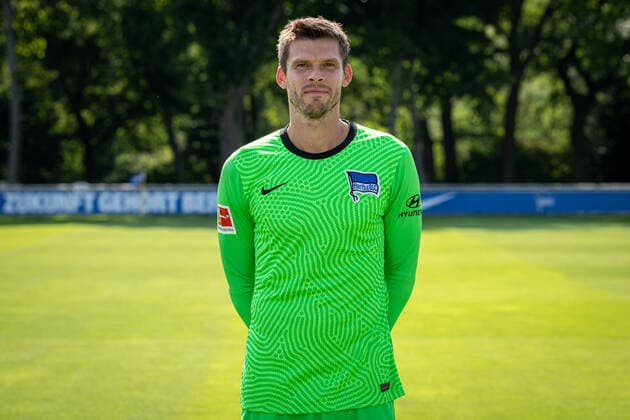 Fussball Berlin 17.08.2020 Saison 2020 2021 1. BL DFL Hertha BSC Berlin Porträttermin 2020 2021 Rune Almenning Jarstein (Hertha BSC, TW, No.22)