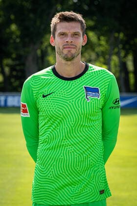 Fussball Berlin 17.08.2020 Saison 2020 2021 1. BL DFL Hertha BSC Berlin Porträttermin 2020 2021 Rune Almenning Jarstein (Hertha BSC, TW, No.22)