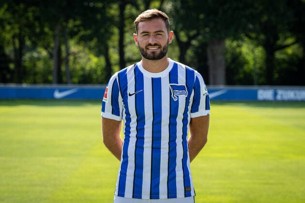 Fussball Berlin 17.08.2020 Saison 2020 2021 1. BL DFL Hertha BSC Berlin Porträttermin 2020 2021 Lucas Tousart (Hertha BSC, No.29)