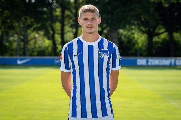 Fussball Berlin 17.08.2020 Saison 2020 2021 1. BL DFL Hertha BSC Berlin Porträttermin 2020 2021 M‡rton D‡rdai (Hertha BSC, No.31) Marton Dardai