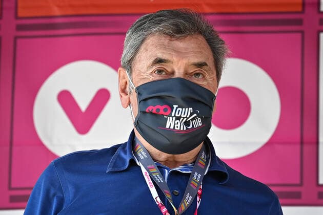 Bilder des Jahres 2020, Sport 08 August Sport Themen der Woche KW34 Sport Bilder des Tages Former Belgian cyclist Eddy Merckx pictured during the third stage of the Tour De Wallonie cycling race, 192km from Montzen to Vise, Tuesday 18 August 2020. DAVIDxSTOCKMAN  x05842203x