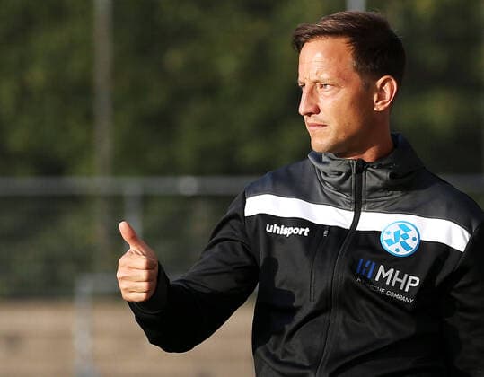 Fußball, Trainerhistorie, Stuttgarter Kickers 18.08.2020, Deutschland, Stuttgart, Fußball, 3. Runde DB Regio-wfv-Pokal SV Stuttgarter Kickers vs. Spfr Dorfmerkingen: Trainer Ramon Gehrmann (Kickers)